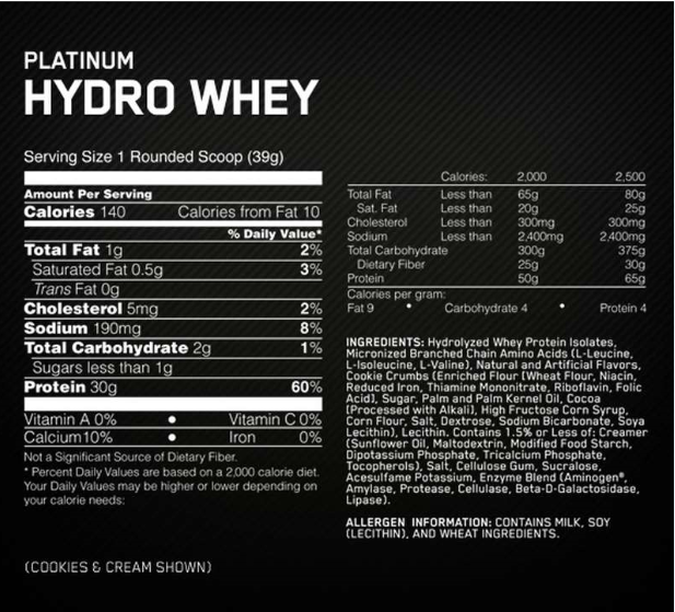 Platinum HydroWhey 1.6